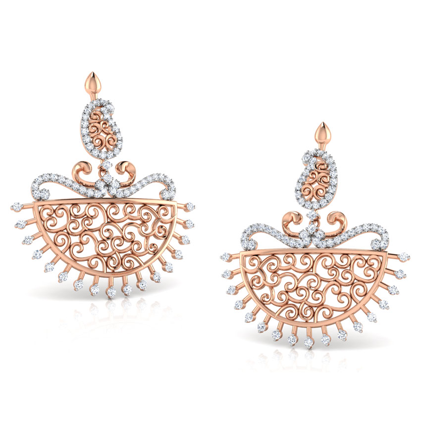 Parul Paisley Diamond Chand Bali Parul Paisley Diamond Chand Bali