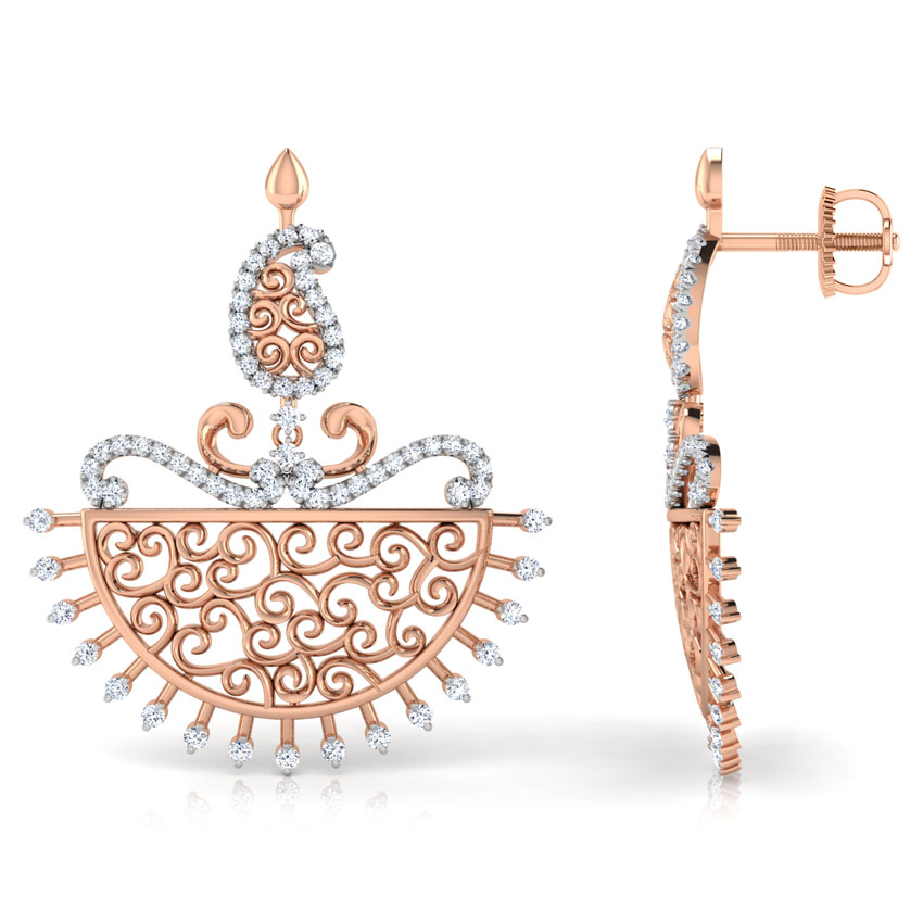 Parul Paisley Diamond Chand Bali Parul Paisley Diamond Chand Bali