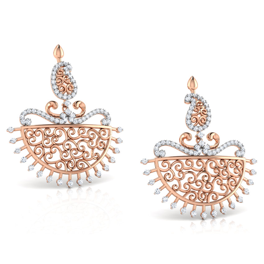Parul Paisley Diamond Chand Bali Parul Paisley Diamond Chand Bali