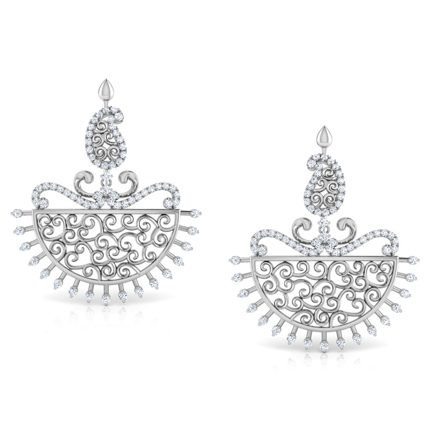 Parul Paisley Diamond Chand Bali Parul Paisley Diamond Chand Bali