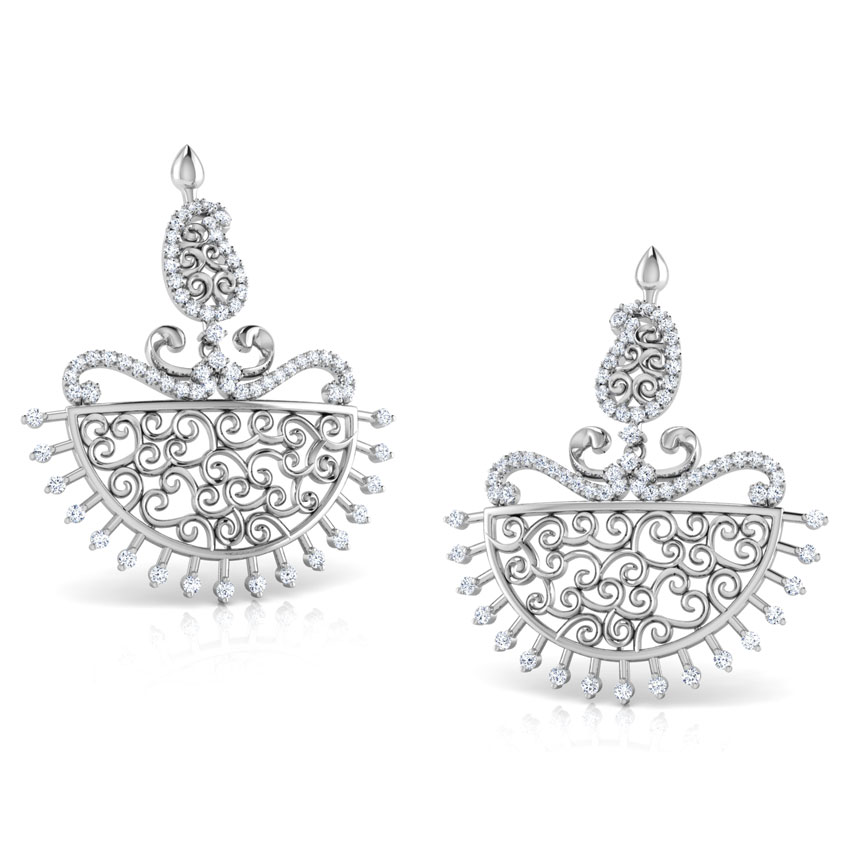 Parul Paisley Diamond Chand Bali Parul Paisley Diamond Chand Bali