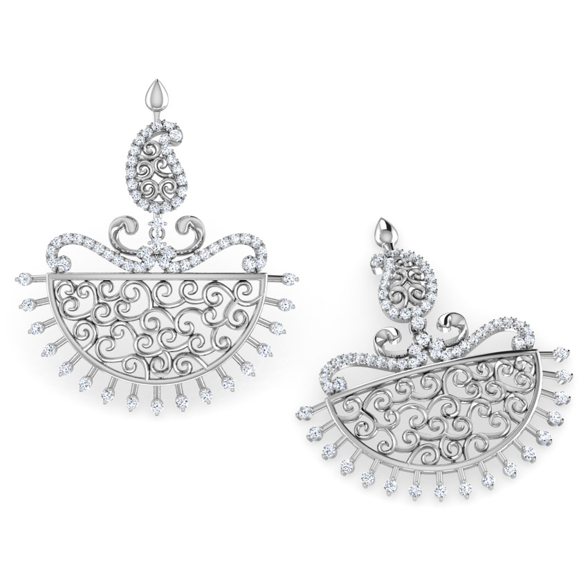 Parul Paisley Diamond Chand Bali Parul Paisley Diamond Chand Bali
