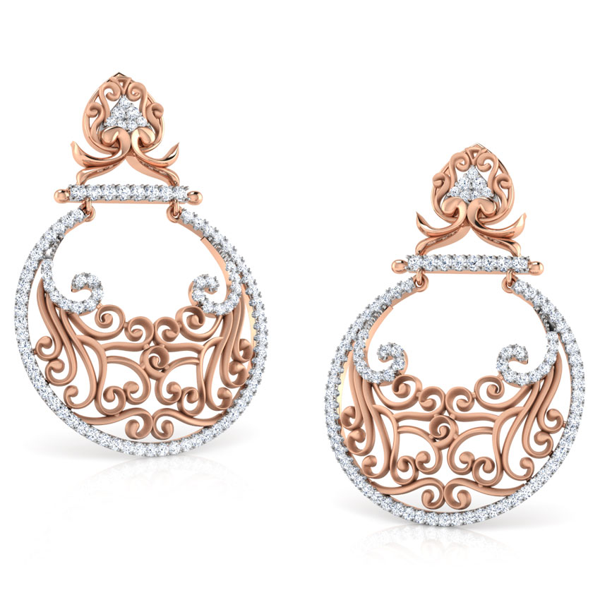 Fulki Filigree Diamond Chand Bali