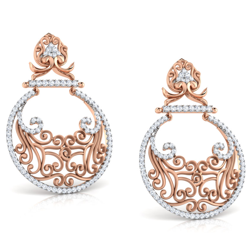 Fulki Filigree Diamond Chand Bali