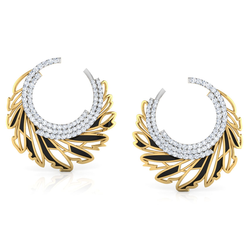 Plume Hoop Earrings