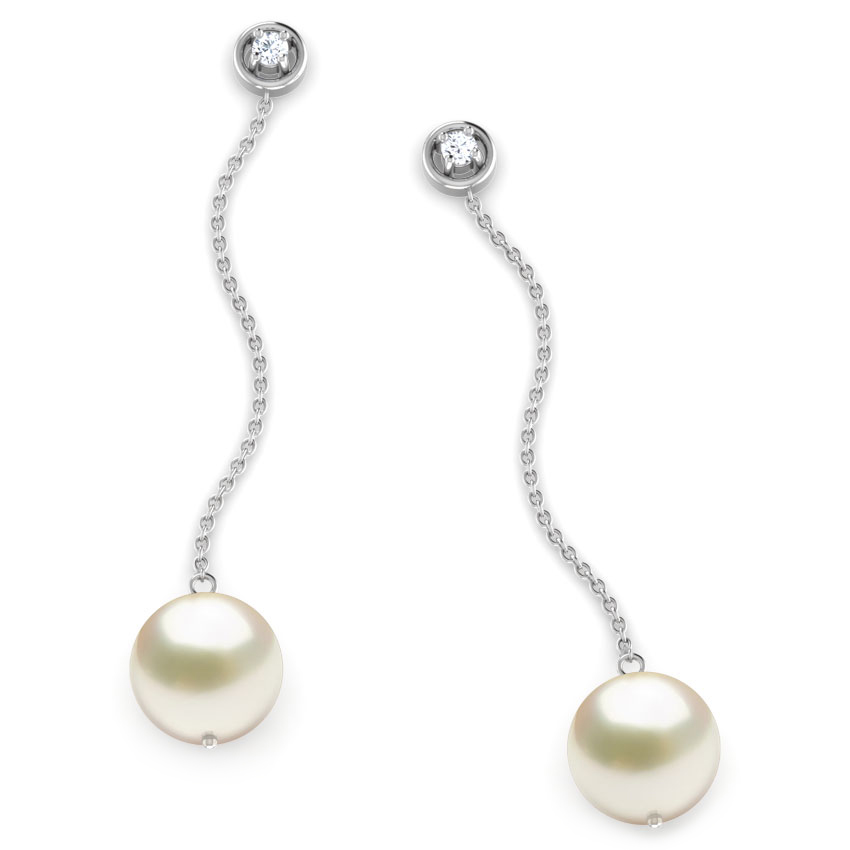 Beeline Pearl Drop Earrings