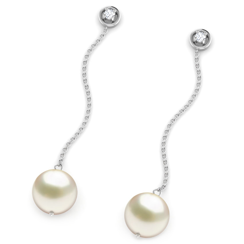 Beeline Pearl Drop Earrings