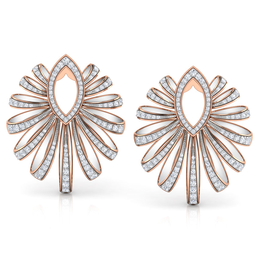 Unfurled Ribbon Hoop Earrings