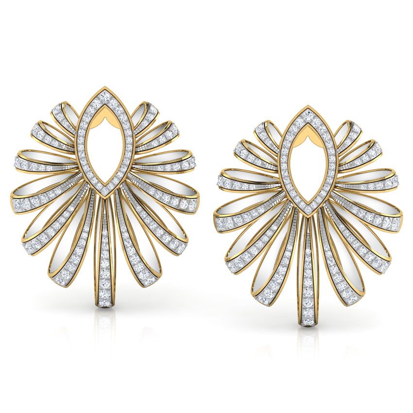 Unfurled Ribbon Hoop Earrings