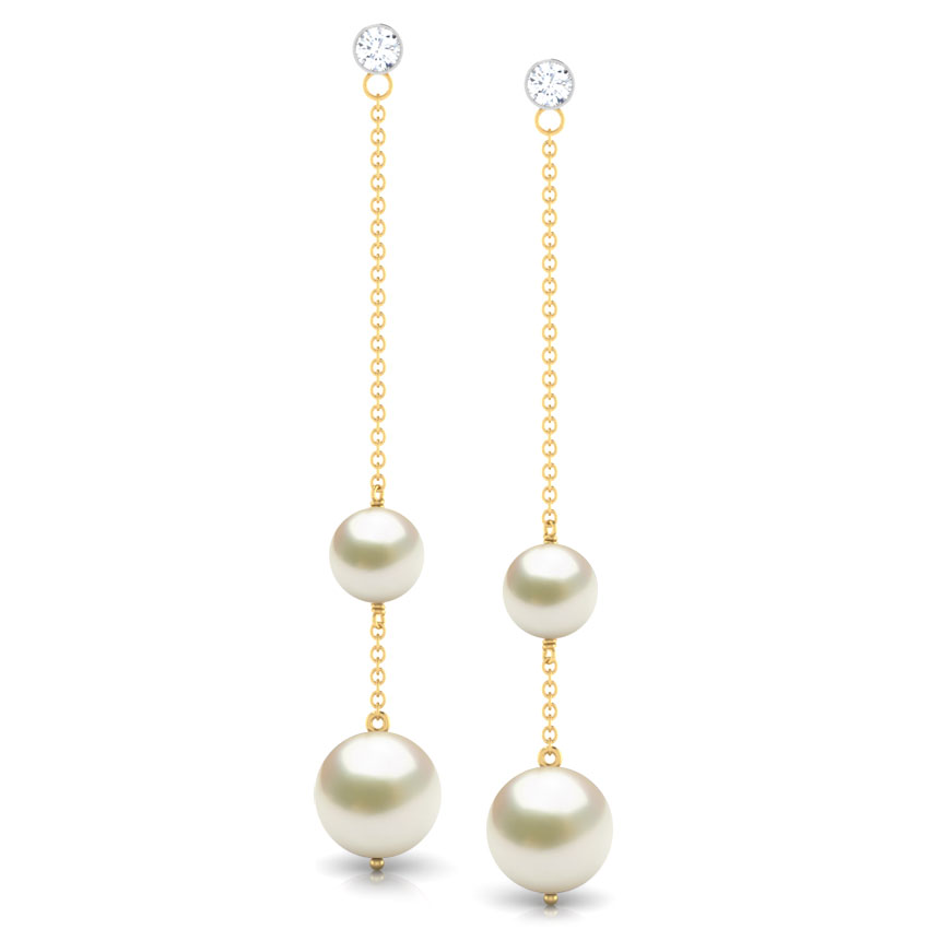 Duo Pearl Drop Earrings