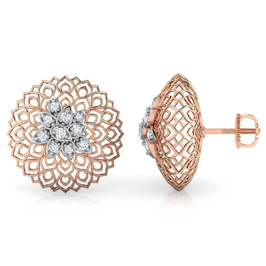 Ber Leaf Diamond Stud Earrings Ber Leaf Diamond Stud Earrings