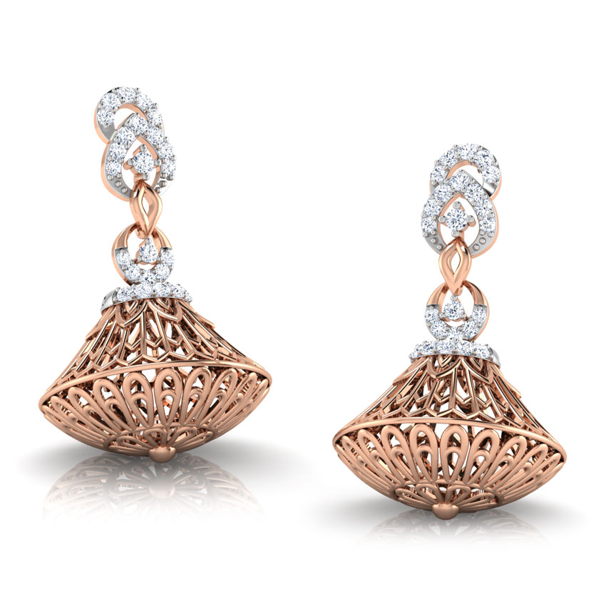 Creel Dome Diamond Jhumkas