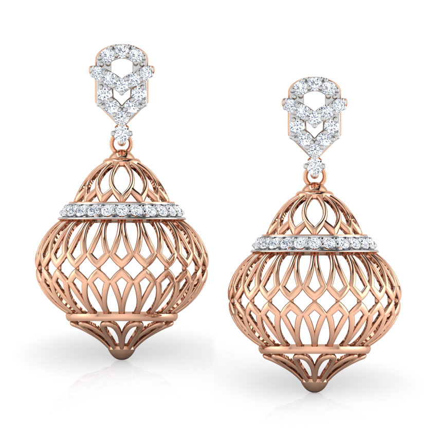 Ellipse Dome Jhumkas
