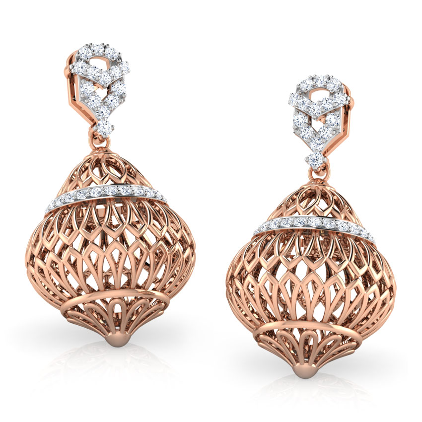 Ellipse Dome Jhumkas