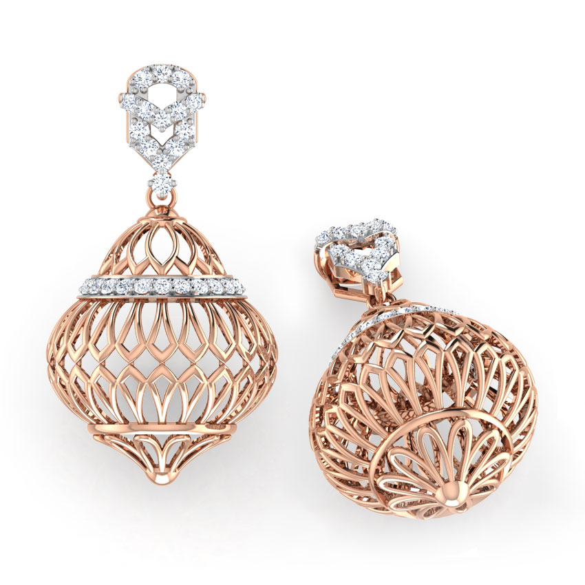 Ellipse Dome Jhumkas