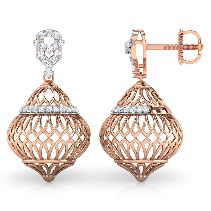 Ellipse Dome Jhumkas