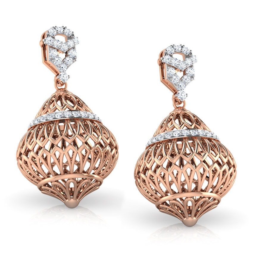 Ellipse Dome Jhumkas