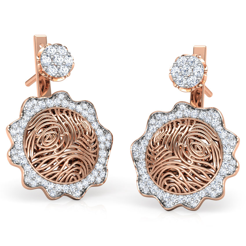 Ber Wood Grain Diamond Ear Jackets Ber Wood Grain Diamond Ear Jackets