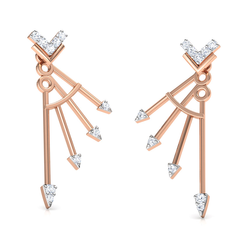 Electric Arrow Diamond Ear Jackets