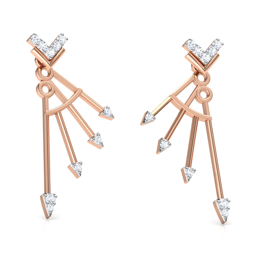 Electric Arrow Diamond Ear Jackets