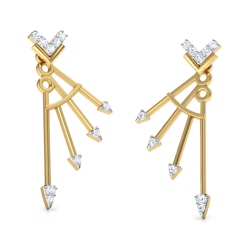 Electric Arrow Diamond Ear Jackets