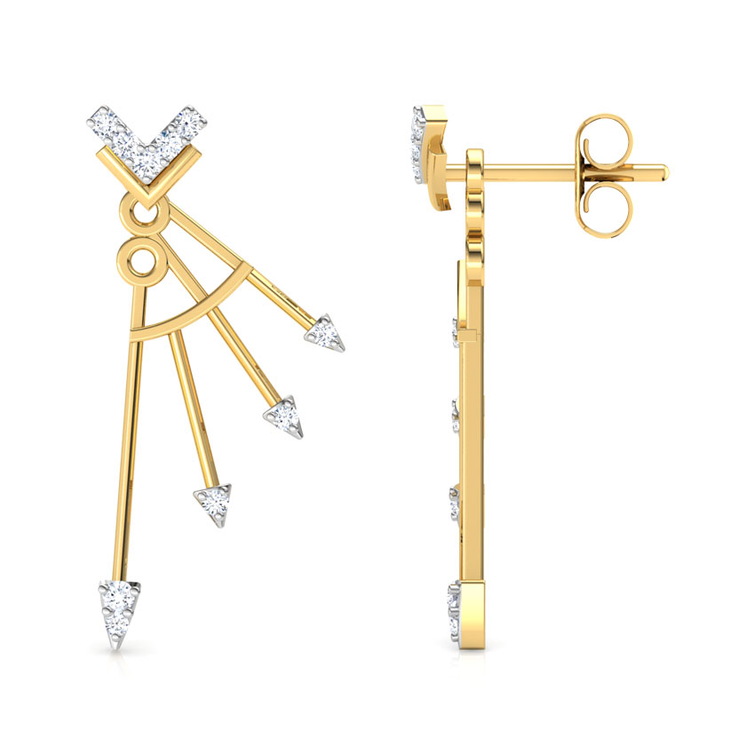 Electric Arrow Diamond Ear Jackets