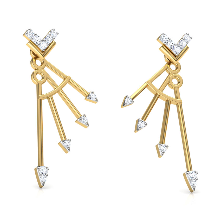 Electric Arrow Diamond Ear Jackets