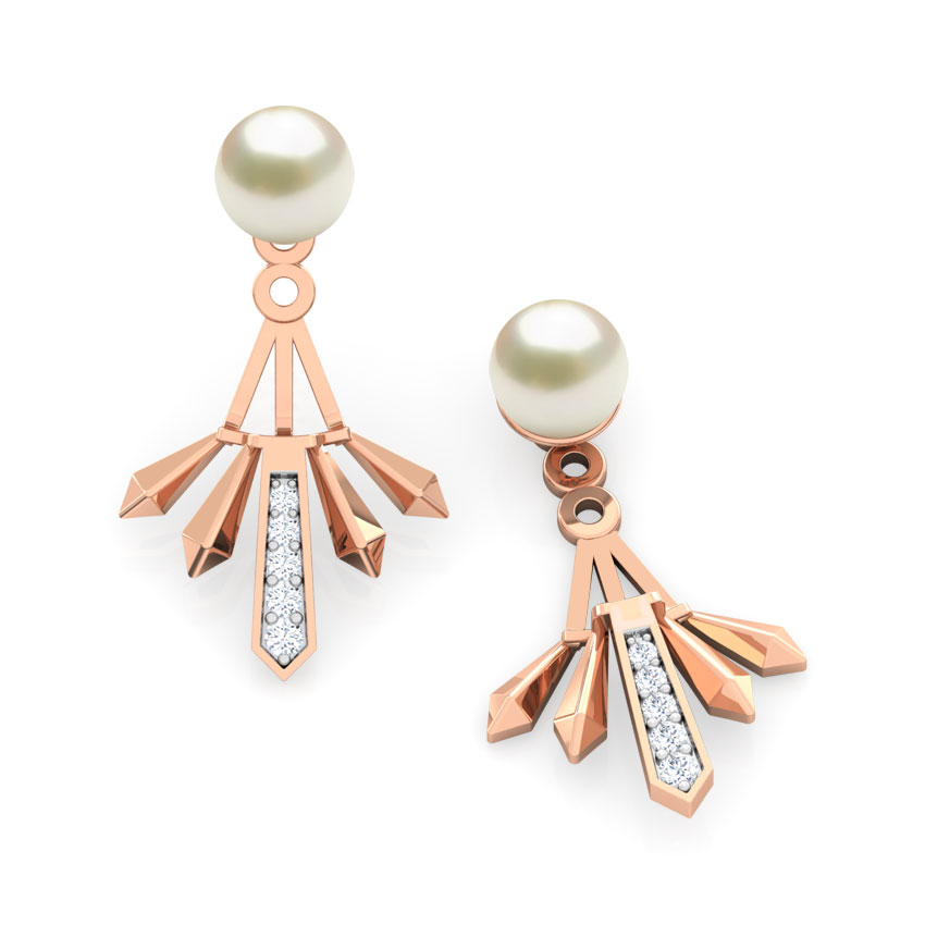Multi Facets Pearl Ear Jackets Multi Facets Pearl Ear Jackets