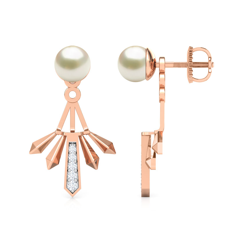 Multi Facets Pearl Ear Jackets Multi Facets Pearl Ear Jackets