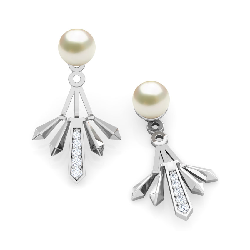 Multi Facets Pearl Ear Jackets Multi Facets Pearl Ear Jackets