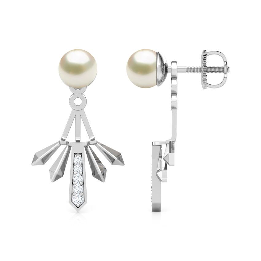 Multi Facets Pearl Ear Jackets Multi Facets Pearl Ear Jackets