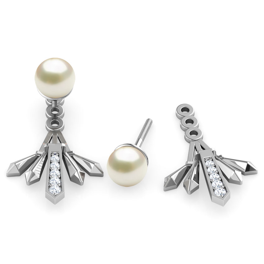 Multi Facets Pearl Ear Jackets Multi Facets Pearl Ear Jackets