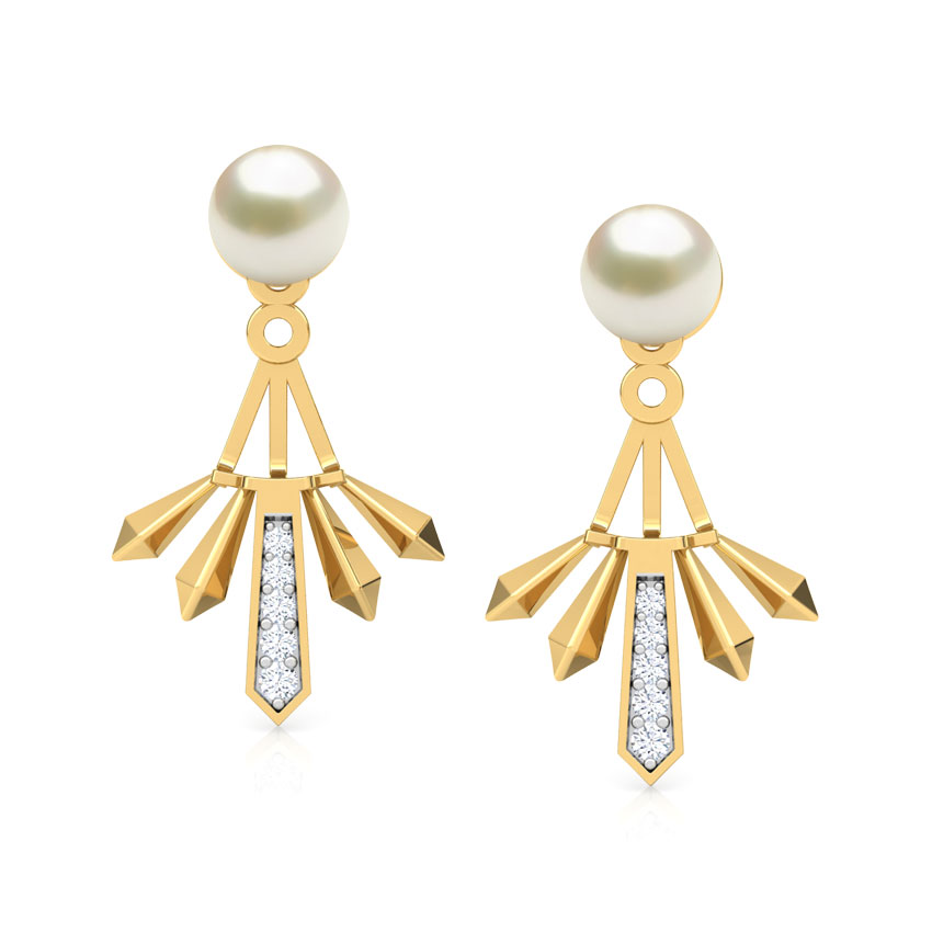 Multi Facets Pearl Ear Jackets Multi Facets Pearl Ear Jackets
