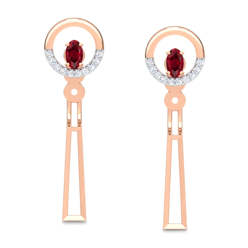 Simply Straight Gemstone Ear Jackets Simply Straight Gemstone Ear Jackets