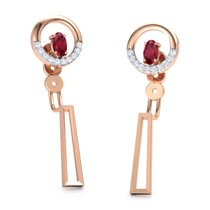 Simply Straight Gemstone Ear Jackets Simply Straight Gemstone Ear Jackets