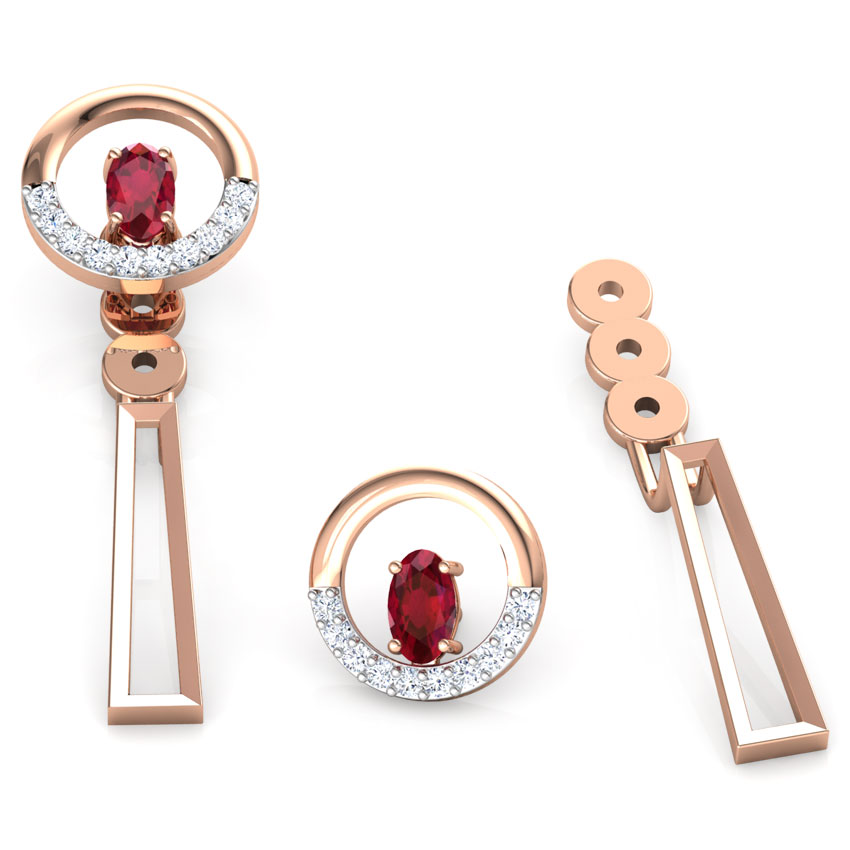 Simply Straight Gemstone Ear Jackets Simply Straight Gemstone Ear Jackets