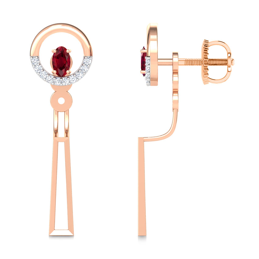 Simply Straight Gemstone Ear Jackets Simply Straight Gemstone Ear Jackets