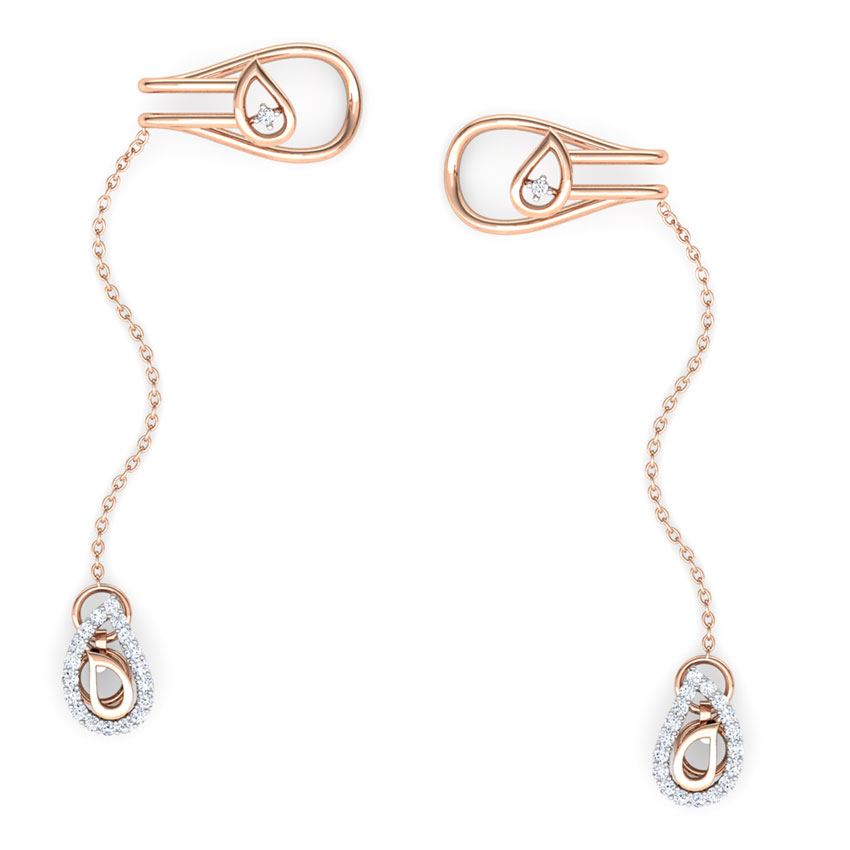 Paisley Chain Diamond Ear Cuffs Paisley Chain Diamond Ear Cuffs