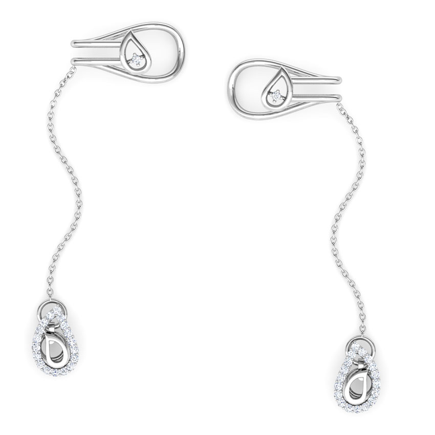 Paisley Chain Diamond Ear Cuffs Paisley Chain Diamond Ear Cuffs