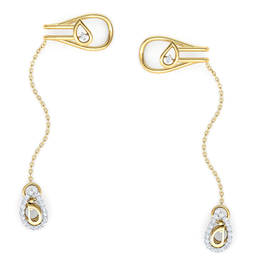 Paisley Chain Diamond Ear Cuffs Paisley Chain Diamond Ear Cuffs