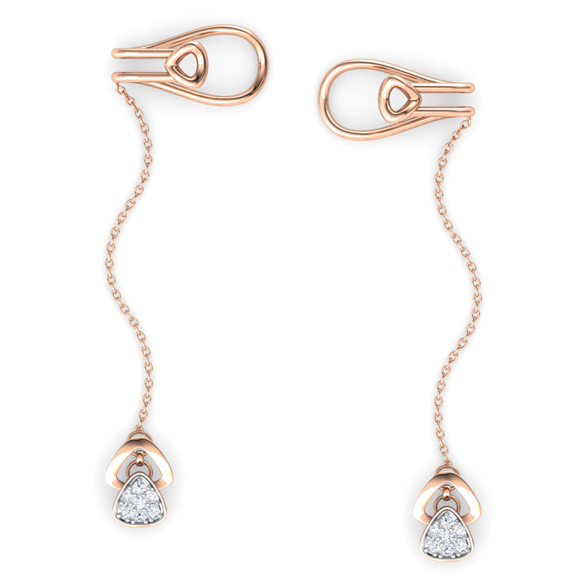 Triad Chain Diamond Ear Cuffs Triad Chain Diamond Ear Cuffs