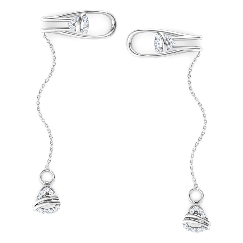 Trigon Chain Diamond Ear Cuffs Trigon Chain Diamond Ear Cuffs