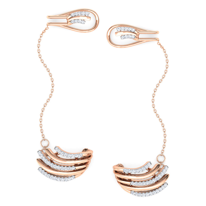 Arch Chain Diamond Ear Cuffs Arch Chain Diamond Ear Cuffs