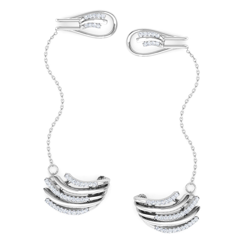 Arch Chain Diamond Ear Cuffs Arch Chain Diamond Ear Cuffs