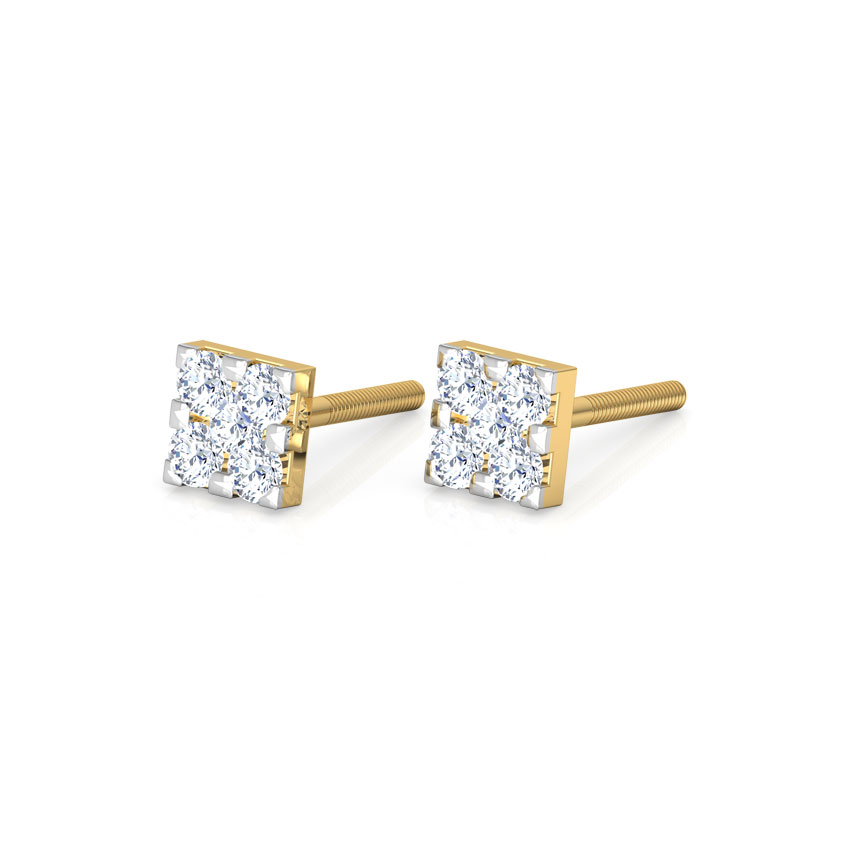 Flower Cluster Stud Earrings