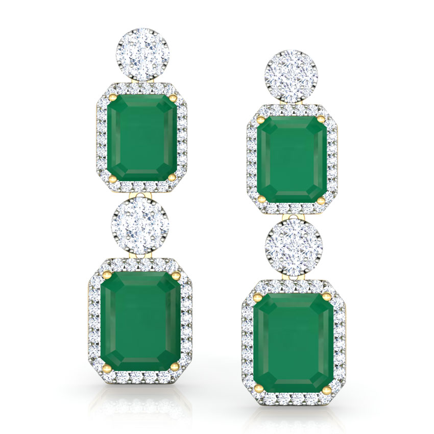 Quad and Cluster Drop Earrings