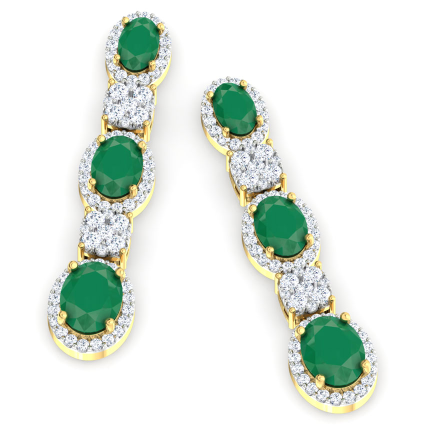 Quad and Oval Drop Earrings Quad and Oval Drop Earrings