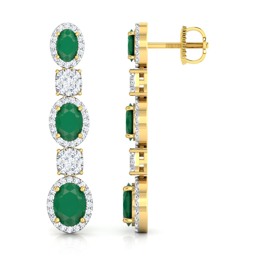 Quad and Oval Drop Earrings Quad and Oval Drop Earrings