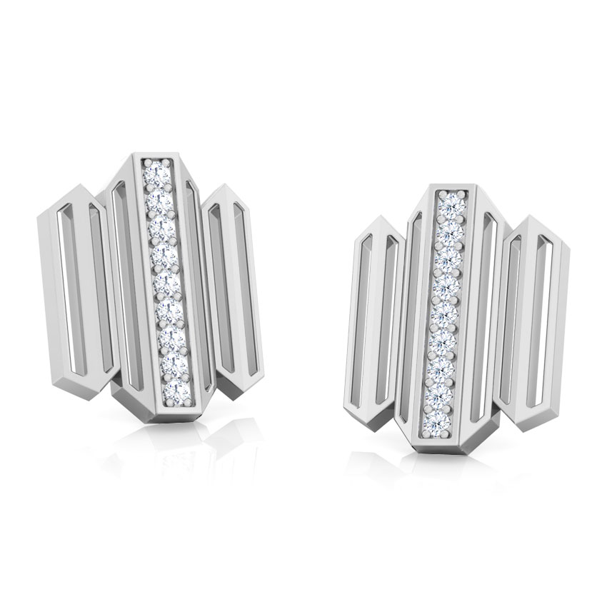 Eros Zigzag Diamond Stud Earrings Eros Zigzag Diamond Stud Earrings