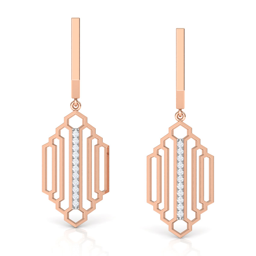 Regal Stepped Drop Earrings